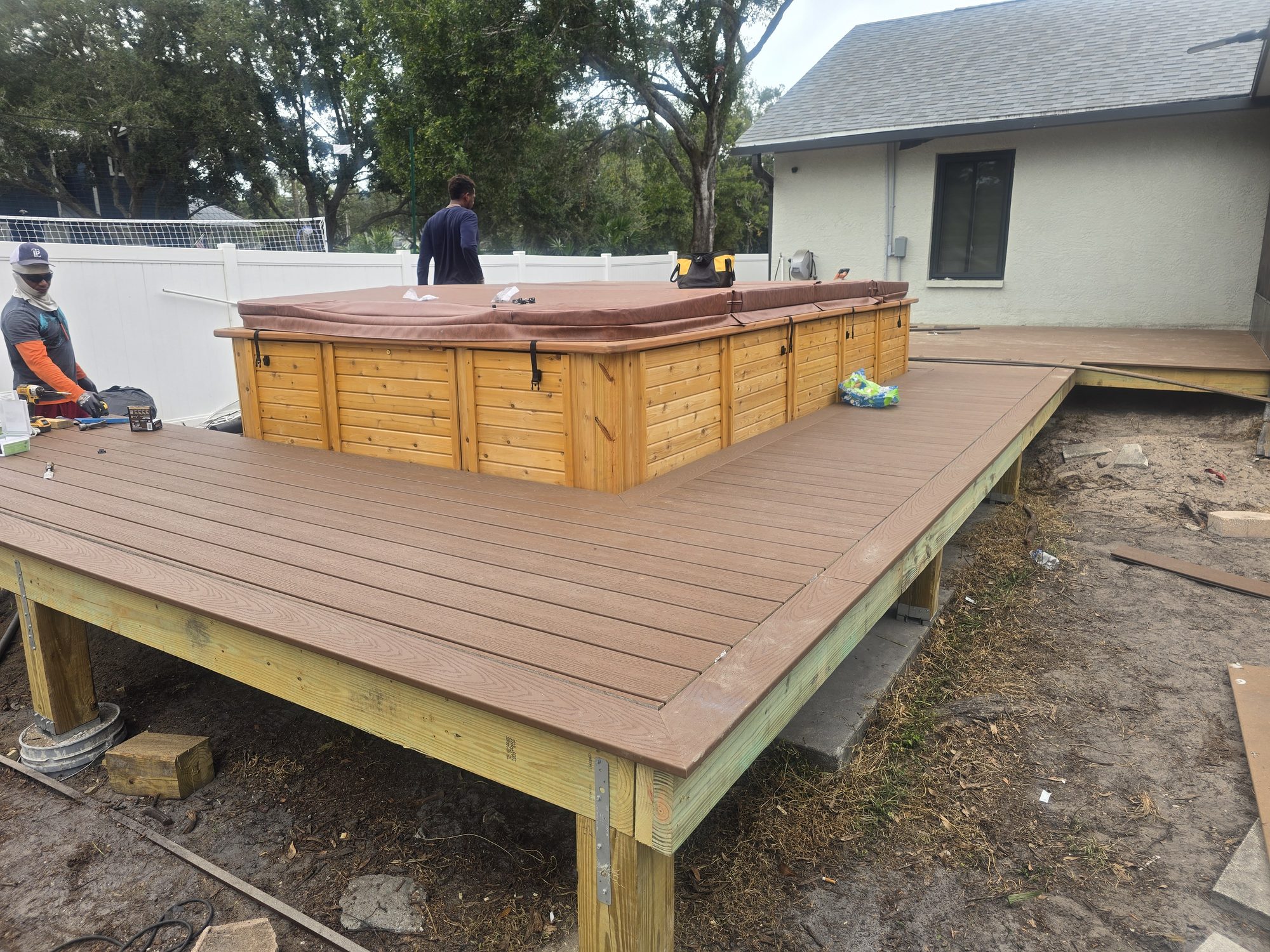Hot tub install continued