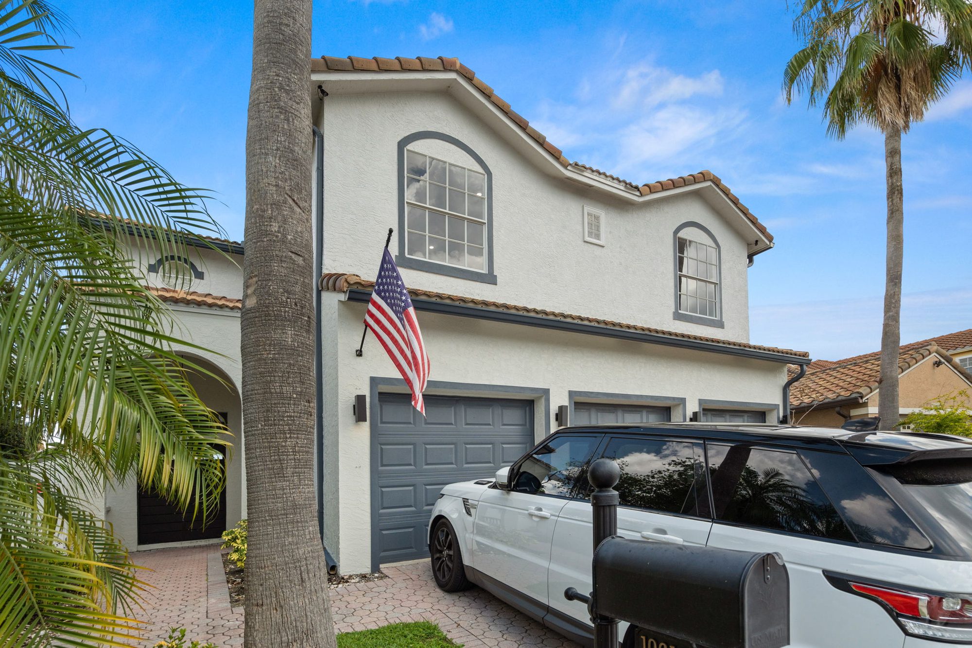 Mediterranean stucco front elevation